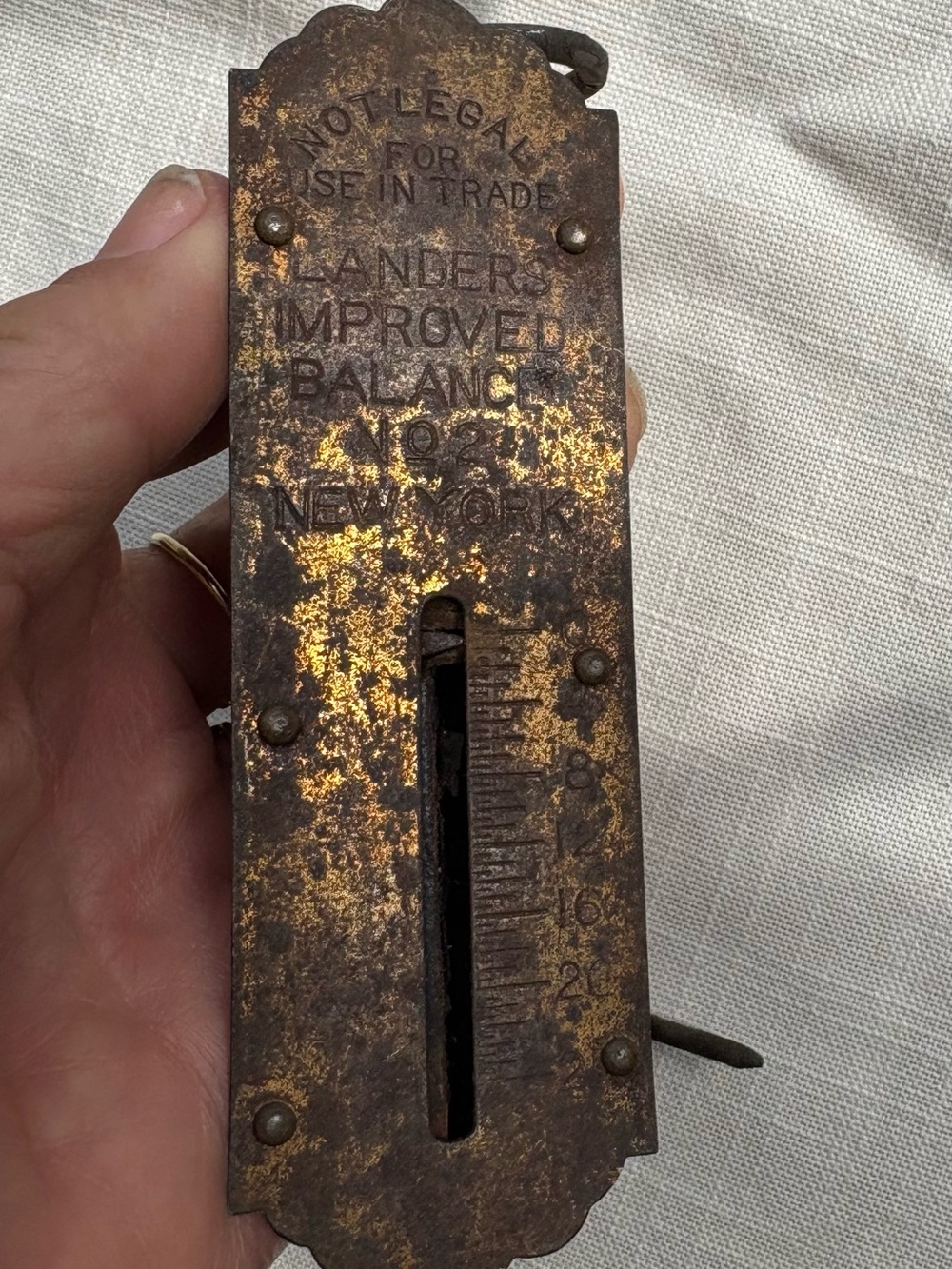 LANDERS IMPROVED HANGING BALANCE Vintage